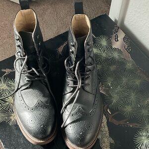 Banana Republic Dark Gray Brogue Boots
